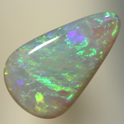 SOLID SEMI BLACK OPAL Green & orange sparkle